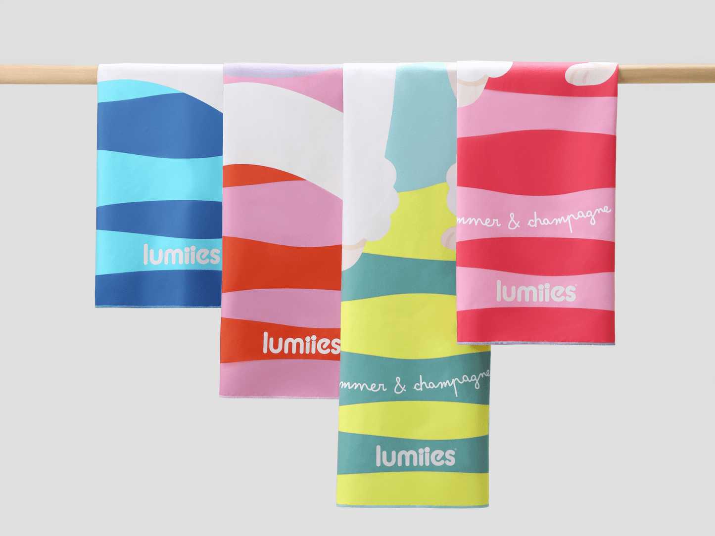 lumiies - high visibility - Schnelltrocknendes Mikrofaser-Handtuch (160×80 cm) - Pudel